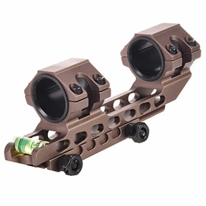 25.4/30mm Double Ring Scope Mount for 20mm Picatinny Rail w/ Bubble Level - Picture 1 of 5
