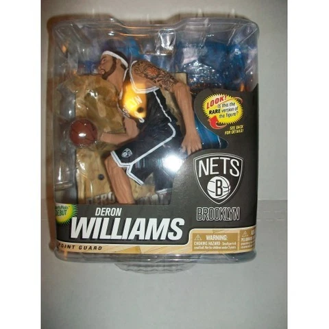 Deron Williams VARIANT black uniform - Series 22 McFarlane Action Figure NETS Cover
