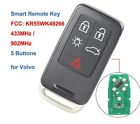 KR55WK49266 5 Buttons Smart Remote Key Fob 433MHz / 902MHz for Volvo XC60 S60