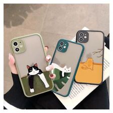 Cat Phone Case For iPhone Pro Max Mini 14 Plus shell XR Shockproof Back Covers