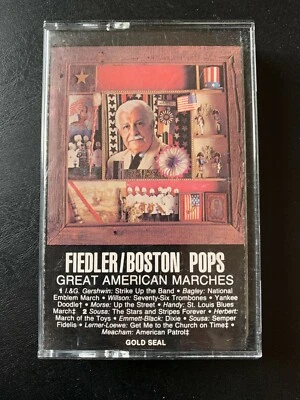 Arthur Fiedler and the Boston Pops ~ Great American Marches - Cassette Tape RCA  - Image 1 of 4