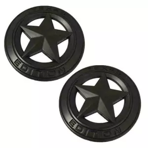 -TWO- ALL BLACK Texas Edition 3" Emblems Badge Stick on FOR F150 Tundra Tacoma - Bild 1 von 3
