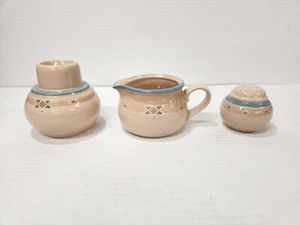 Noritake Stoneware 8677 Arizona Candle Lamp, 1 Saltshaker, Gravy Dish - Picture 1 of 8