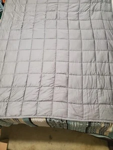 Amazon Basics Ganzjahresdecke Baumwolle Gewichtsdecke - Dunkelgrau, 20 lbs, 60x80 4S3 - Bild 1 von 4