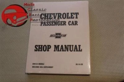 49 50 51 52 53 54 Chevy Passenger Car Shop Manual de Mantenimiento Foto 1 de 2