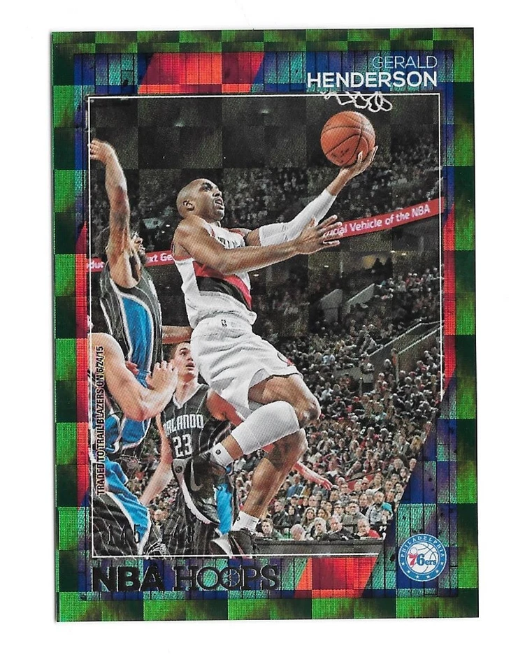 2016-17 NBA Hoops GERALD HENDERSON Green Parallel /149 -PHILADELPHIA 76es- #250 - Image 1 of 1