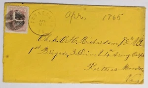 Townshend, VT-Chaplain C.H. Richardson, 98th NY, Fortress Monroe, VA/Sc. #65/'65 - Picture 1 of 2
