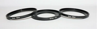 One Brand New Metal Stepping-up Filter Adapter to Fit 58mm Filters, 3 choices - Image 1 of 4
