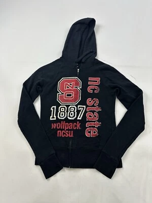 NC State Wolfpack Hoodie Sweatshirt Womens Small Black Long Sleeve NCSU Soffe - Image 1 of 4