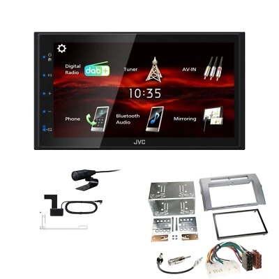 JVC KW-M180DBT 2DIN DAB+ Autoradio für Toyota Corolla Verso silber - Bild 1 von 4