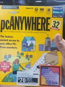 SYMANTEC: PC Anywhere 32 Version 8.0 (PC CD-ROM, Sealed NEW in box Software M3 - Picture 1 of 3