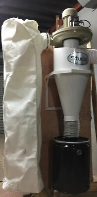 Colector de polvo ciclónico de alta resistencia E/S de 6" + barril de 30 galones Foto 1 de 4