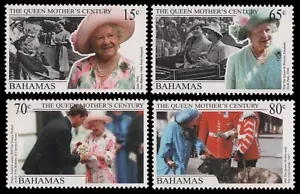 Bahamas 1999 - Mi-Nr. 1012-1016 ** - MNH - Queen Mum - Imagen 1 de 1