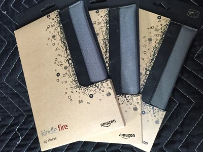 Lot 3 - Genuine Amazon Zip Sleeve for Kindle Fire Cover Case - Image 1 of 2