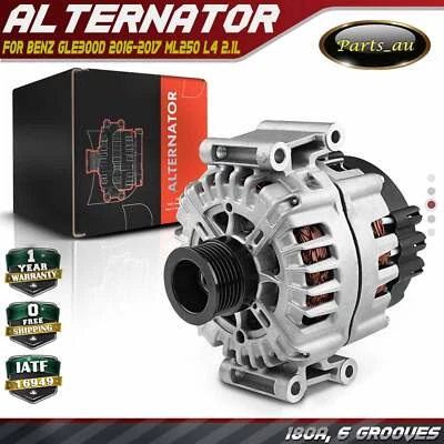 Alternador nuevo para Mercedes-Benz GLE300d 2016-2017 ML250 2015 L4 2,1 L 180A 12V Foto 1 de 4