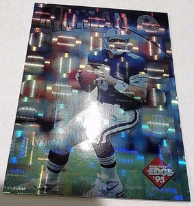 TROY AIKMAN JUNIOR SEAU 1995 Collector's Edge ERROR Prism WRONG BACK Awesome! - Picture 1 of 2