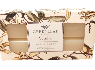 Barra de cera perfumada Greenleaf vainilla 2,6 oz 6 bloques nueva Foto 1 de 4