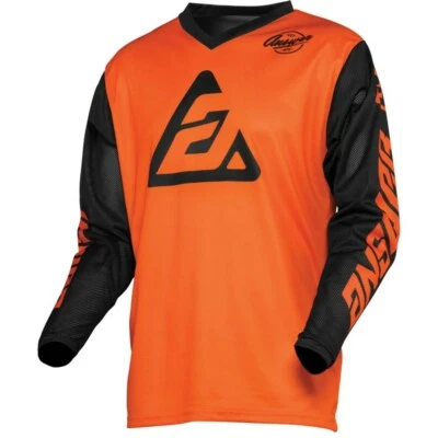 NEW ANSWER RACING YOUTH ARKON BOLD JERSEY, ORANGE/ BLACK, YOUTH X-LARGE, 445533 - Image 1 of 2