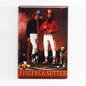 ROLLIE FINGERS & BRUCE SUTTER - 2" x 3" POSTER FRIDGE MAGNET (mlb 1986 costacos) - Picture 1 of 4