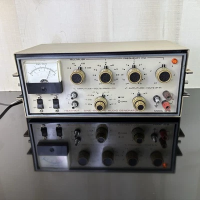 Generador de audio de onda sinusoidal cuadrada Heathkit modelo IG-18 de colección enciende Foto 1 de 4