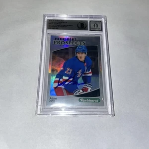 Adam Fox Rangers Signed 2019-20 Upper Deck Parkhurst #PP-14 BAS 10 Rookie Card - Bild 1 von 4