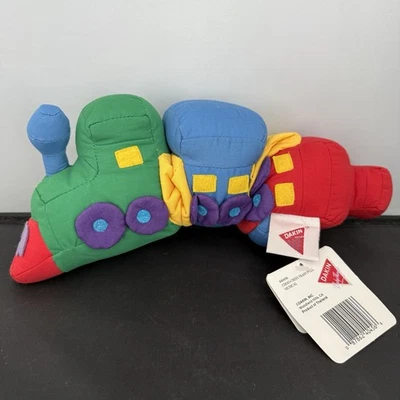 Dakin Choo choo train musical pull Toy crib Vibrant Plush Lovey Vintage - Image 1 of 4