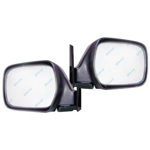 BLACK Electric Door Mirrors PAIR LH+RH For Toyota Landcruiser 80 Series '90-'98 - Picture 1 of 6
