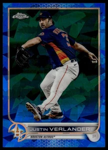2022 Topps Chrome Sapphire Edition #350 Justin Verlander - Picture 1 of 2