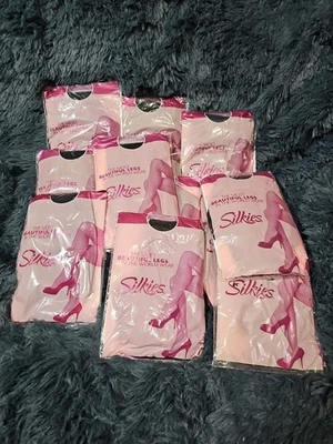 11 Medias Silkies Negras Microfibra Suave Queen Grandes Nuevas Mezcla Nylon Spandex  Foto 1 de 3
