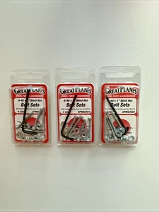 GREAT PLANES 4-40 x 1" BLIND NUT SET  (4) SETS PER PACKAGE (3) PACKAGES NEW - Picture 1 of 2