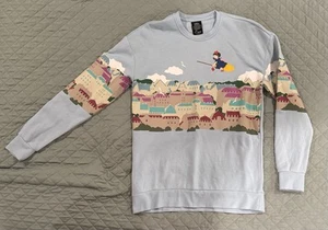 Kiki's Delivery Service Sweater Adult Small Koriko Skyline Sweatshirt Crewneck - Picture 1 of 10