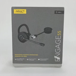 Jabra Engage 55 Convertible Wireless Headset with Ear Hook, Headband & Neckband - Picture 1 of 14