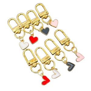8 Kids Heart Charm Keychain Set Backpack & Bag Clips Valentine’s Day NEW - Picture 1 of 7
