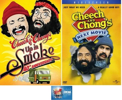 Cheech & Chong'S UP IN SMOKE & NEXT MOVIE 2 DVD Set New - Bild 1 von 4