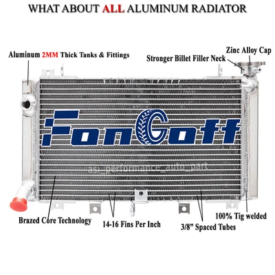 Radiador de aluminio para 1999-2007 Suzuki HAYABUSA GSXR1300 2000 01 02 03 04 05 06 Foto 1 de 4