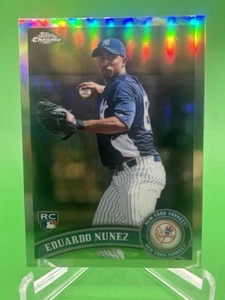 EDUARDO NUNEZ 2011 Topps Chrome REFRACTOR RC #198 - NM/MT - Yankees - Picture 1 of 2