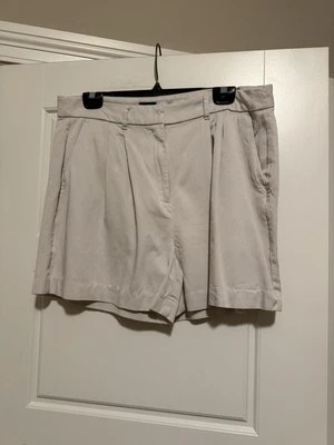 Pantalones Cortos Mujer Old Azul Marino Talla Grande Caqui Arena Algodón Taylor Ex Tiro Alto Cintura Ajustable Foto 1 de 4