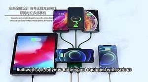 Wireless Magnetic Power Bank Battery Charger for IOS & Android WHITE 20000mAh - Picture 1 of 11