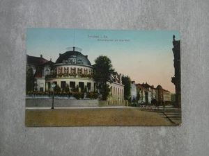 AK Zwickau SCHUMANNPLATZ mit VILLA WOLF Wilkau Haßlau Kirchberg 1910 - Bild 1 von 2