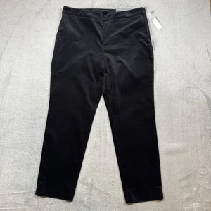 Pantalones Talbots para mujer 12P negros Chatham tobillo cremallera lateral ajustados elásticos ropa de trabajo - Imagen 1 de 7