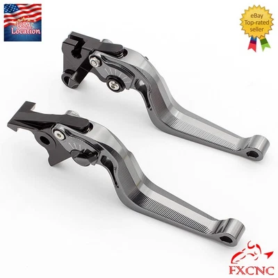 适用于杜卡迪 748/750SS 1999 - 2002 FXCNC 制动离合器杆 短柄 可调节 — 第 1/4 张图片