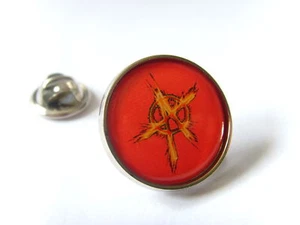 ANARCHY ANTI AUTHORITY POLITICS LAPEL PIN BADGE TIE TACK CLIP GRIP GIFT - Picture 1 of 1