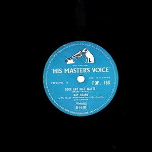 65 YEARS CLASSIC KAY STARR 78 ROCK & ROLL WALTZ UK #1 APRIL 1956 HMV POP 168 E - Foto 1 di 2