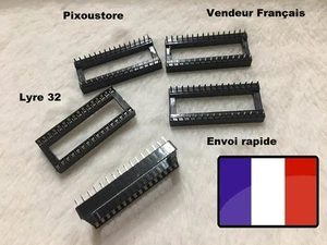 Lot de supports Lyre pour circuit intégré 32 broches, lot au choix. DIP 32 4-10 - Imagen 1 de 8