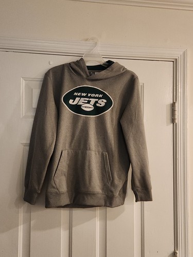 VETEMENTS Felpa con cappuccio New York Jets NFL Team Abbigliamento gioventù grigio taglia XL 18 20