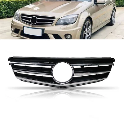 Replace Grill Fit For 08-14 Benz C Class W204 C250 C300 C350 Front Upper Chrome Foto 1 de 4