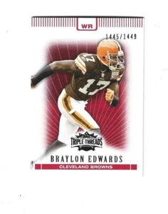 Topps Triple Threads 2007 #70 brailon Edwards/1449 Cleveland Browns - Imagen 1 de 1