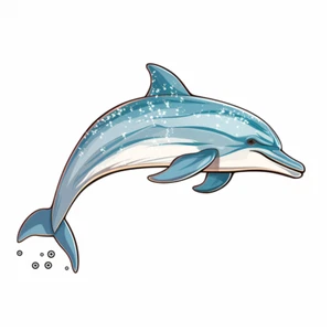 Autoaufkleber Sticker Niedlicher Delfin Aufkleber - Picture 1 of 1