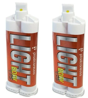 HOUSE BRAND Dental Impression Material Light Body, Fast Set VPS PVS Molding (2 Cartridges)