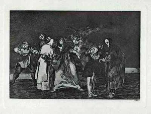 Die ANKLAGE - FRANCISCO de GOYA aus der SUITE PROVERBIOS um 1900 - Picture 1 of 1